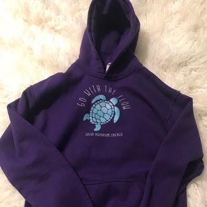 Purple turtle hoodie